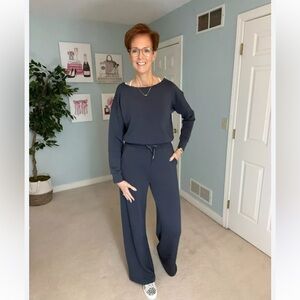 SPANX wide leg jumpsuit
